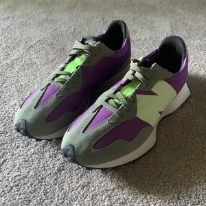 New Balance Mens 327 prurple/gray/green/yellow sneakers size mens 13